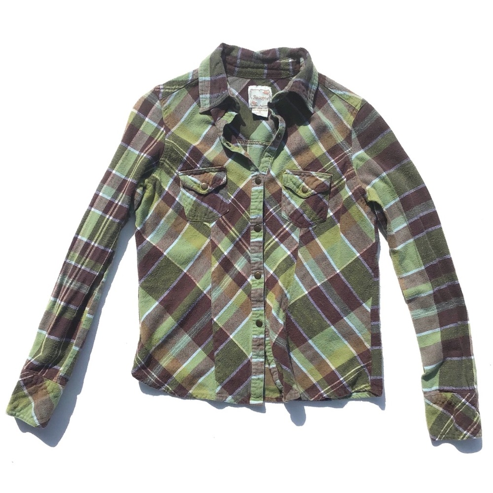 Periscope Green Flannel Lumberjack Shirt